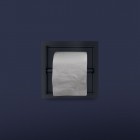 Oltens Grotta uchwyt na papier toaletowy wnękowy czarny mat 81112300