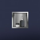 Oltens Grotta półka wnękowa 30x30x10 cm stal nierdzewna 97000100