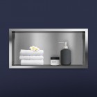 Oltens Grotta półka wnękowa 30x60x10 cm stal nierdzewna 97001100