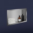 Oltens Grotta półka wnękowa 30x60x10 cm stal nierdzewna 97001100