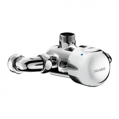 Delabie Tempomix bateria czasowa natryskowa natynkowa z regulacją temperatury chrom 790874