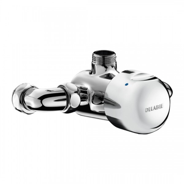 Delabie Tempomix bateria czasowa natryskowa natynkowa z regulacją temperatury chrom 790874