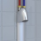 Delabie Sporting 2 zestaw natryskowy natynkowy elektroniczny do wody zmieszanej zasilanie 230/12 V aluminium 714900