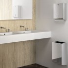 Delabie dozownik na mydło stojący chrom 729064