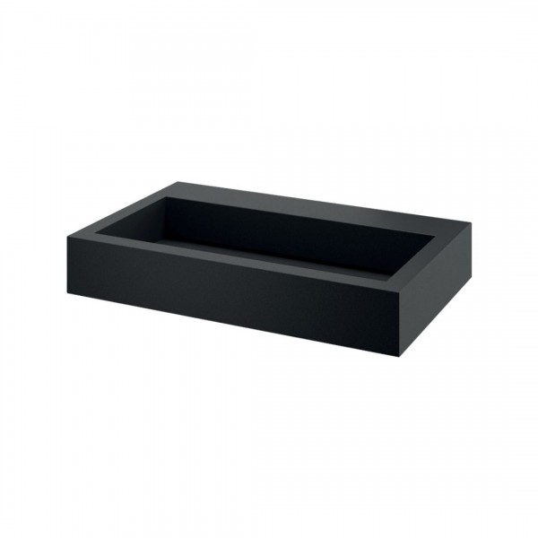 Delabie Aqueduto umywalka 70x44 cm wisząca inox czarny mat 120150BK