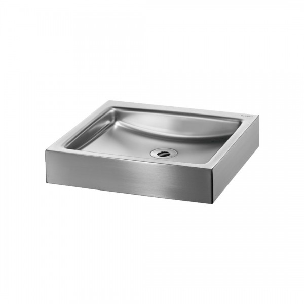 Delabie Unito umywalka 39,5x40,5 cm wisząca inox satynowy 120830