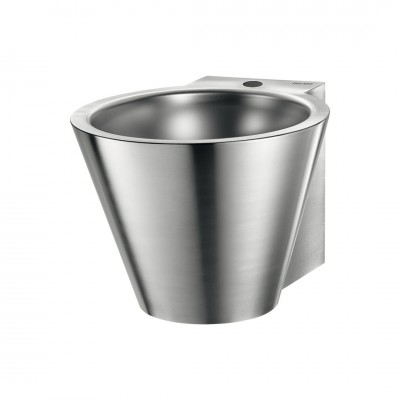 Delabie Mini Baila umywalka 31 cm okrągła wisząca stal nierdzewna satynowa 121180