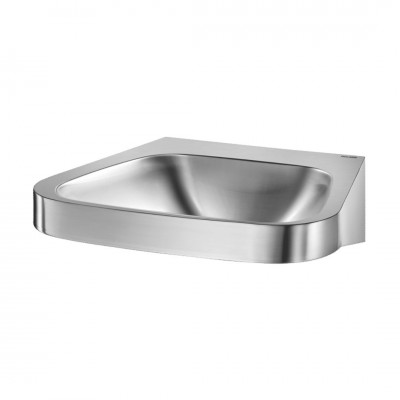 Delabie Fraju umywalka 53x47 cm wisząca stal nierdzewna satynowa 120430