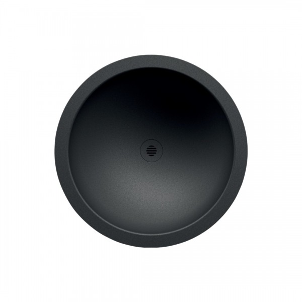 Delabie Hemi umywalka 38,5 cm okrągła wpuszczana stal nierdzewna czarny mat 120490BK