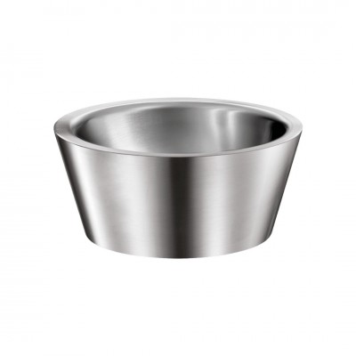 Delabie Algui umywalka 37,5 cm okrągła nablatowa stal nierdzewna satynowa 120110