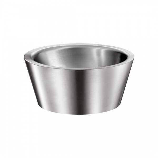 Delabie Algui umywalka 37,5 cm okrągła nablatowa stal nierdzewna satynowa 120110