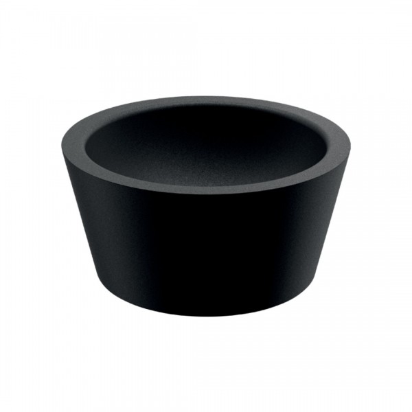 Delabie Algui umywalka 37,5 cm okrągła nablatowa stal nierdzewna czarny mat 120110BK