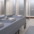 Delabie Unito umywalka 39,5x40,5 cm nablatowa stal nierdzewna satynowa 121810