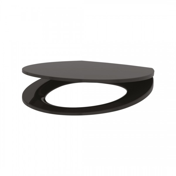 Delabie BCN deska WC wolnoopadająca Slim czarna 103419