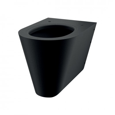 Delabie S21 S miska WC wisząca stal nierdzewna czarny mat 110310BK