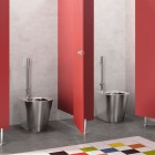 Delabie S21 P miska WC stojąca stal nierdzewna satynowa 110300