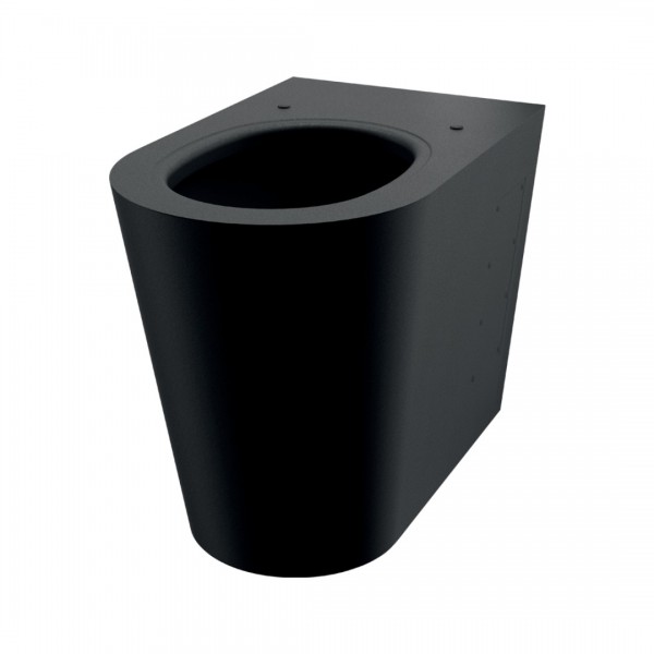 Delabie S21 P miska WC stojąca stal nierdzewna czarny mat 110300BK