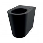 Delabie S21 P miska WC stojąca stal nierdzewna czarny mat 110300BK