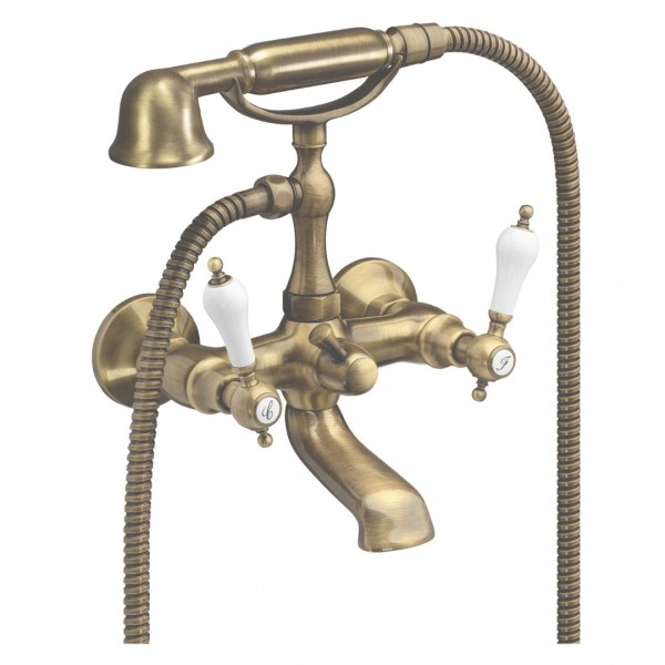 Demm Retro Etros bateria wannowa stare złoto 2105/BR