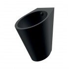 Delabie Fino pisuar z dopływem z tyłu stal nierdzewna czarny mat 135710BK