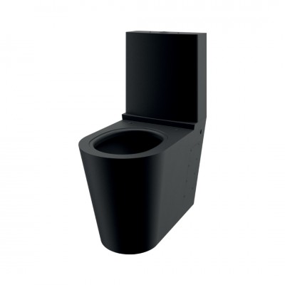 Delabie Monobloco S21 zestaw WC kompakt stal nierdzewna czarny mat 110390BK