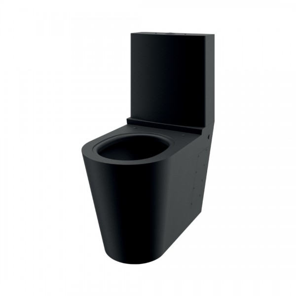 Delabie Monobloco S21 zestaw WC kompakt stal nierdzewna czarny mat 110390BK