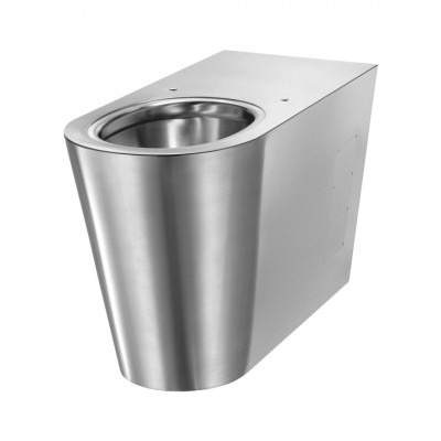 Delabie 700 P miska WC stojąca dla osób niepełnosprawnych stal nierdzewna satynowa 110700