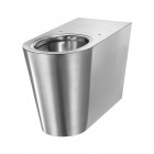 Delabie 700 P miska WC stojąca dla osób niepełnosprawnych stal nierdzewna satynowa 110700