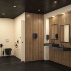 Delabie 700 S miska WC wisząca dla osób niepełnosprawnych stal nierdzewna czarny mat 110710BK