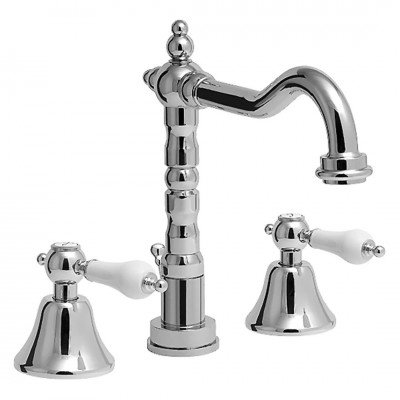 Demm Retro Etros bateria umywalkowa wysoka 3-otworowa chrom 2136/CH