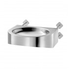 Delabie PRM XS TC umywalka 40x39 cm zaścienna dla osób niepełnosprawnych stal nierdzewna satynowa 160250