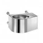 Delabie Duo S TC L umywalka 50x38 cm zaścienna lewa stal nierdzewna satynowa 160370