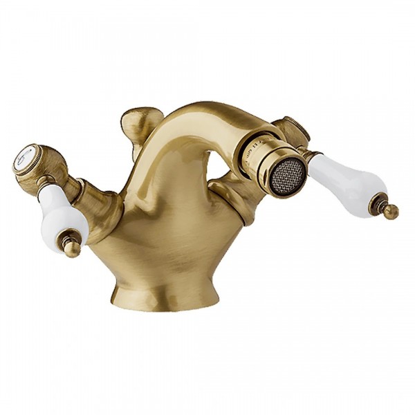 Demm Retro Etros bateria bidetowa niska stare złoto 2165/BR