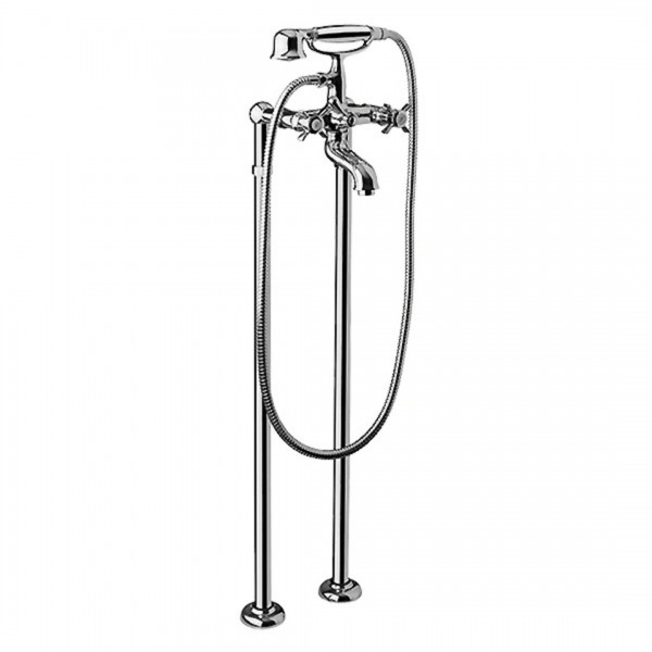 Fromac Retro Victorian bateria wannowa wolnostojąca chrom 2210VFS/CH