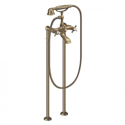 Demm Retro Victorian bateria wannowa wolnostojąca stare złoto 2210VFS/BR Demm Retro Victorian bateria wannowa wolnostojąca stare złoto 2210VFS/BR