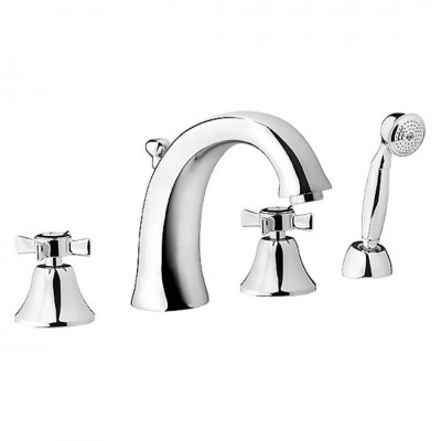 Demm Retro Victorian bateria wannowa 4-otworowa chrom 2228V/CH