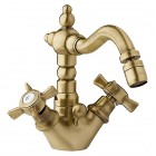 Demm Retro Victorian bateria bidetowa wysoka stare złoto 2302V/BR