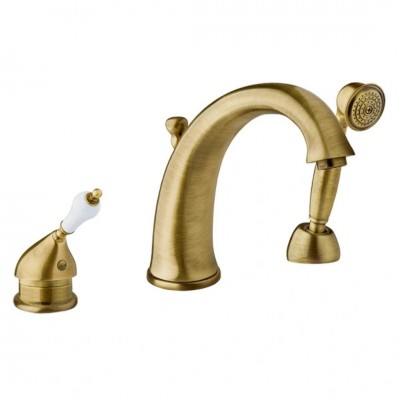 Demm Retro Vara bateria wannowa 3-otworowa stare złoto 3805/BR