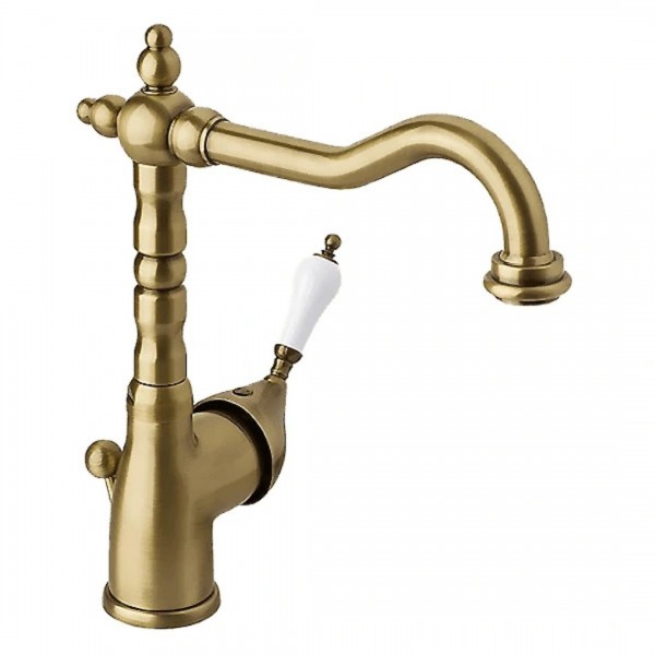 Demm Retro Vara bateria umywalkowa wysoka stare złoto 3815/BR