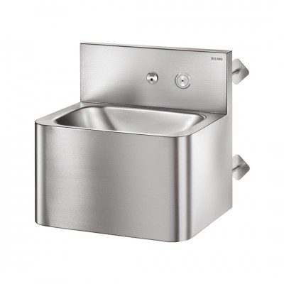 Delabie TEK TC umywalka 40x29,5 cm zaścienna stal nierdzewna satynowa 160340