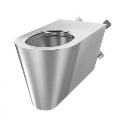 Delabie 700 S TC miska WC wisząca zaścienna stal nierdzewna satynowa 160710