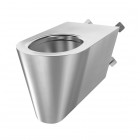 Delabie 700 S TC miska WC wisząca zaścienna stal nierdzewna satynowa 160710