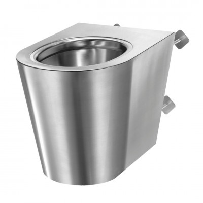 Delabie S21 P TC miska WC wisząca zaścienna stal nierdzewna satynowa 160550