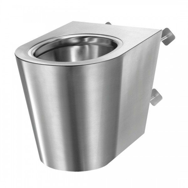 Delabie S21 P TC miska WC wisząca zaścienna stal nierdzewna satynowa 160550