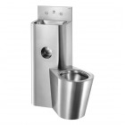 Delabie Kompact TC moduł umywalka z miską WC stojącą stal nierdzewna satynowa 166600