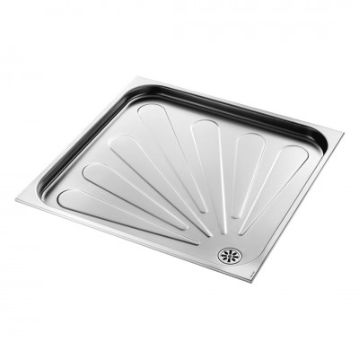 Delabie brodzik 80x80 cm kwadratowy stal nierdzewna satynowa 150300