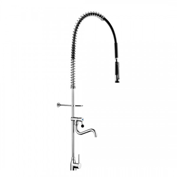 Delabie bateria kuchenna stojąca z wyciąganą wylewką chrom 5625