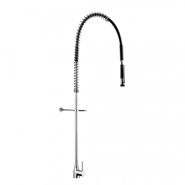 Delabie bateria kuchenna stojąca z wyciąganą wylewką chrom 5626