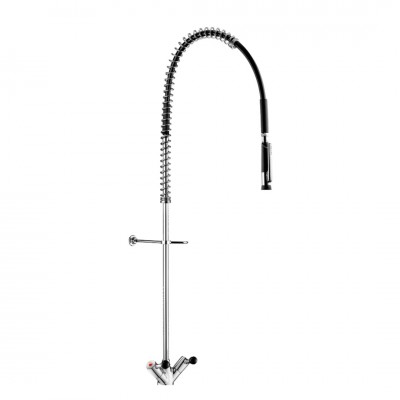 Delabie bateria kuchenna stojąca z wyciąganą wylewką chrom 5630