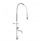 Delabie bateria kuchenna stojąca z wyciąganą wylewką chrom 6692